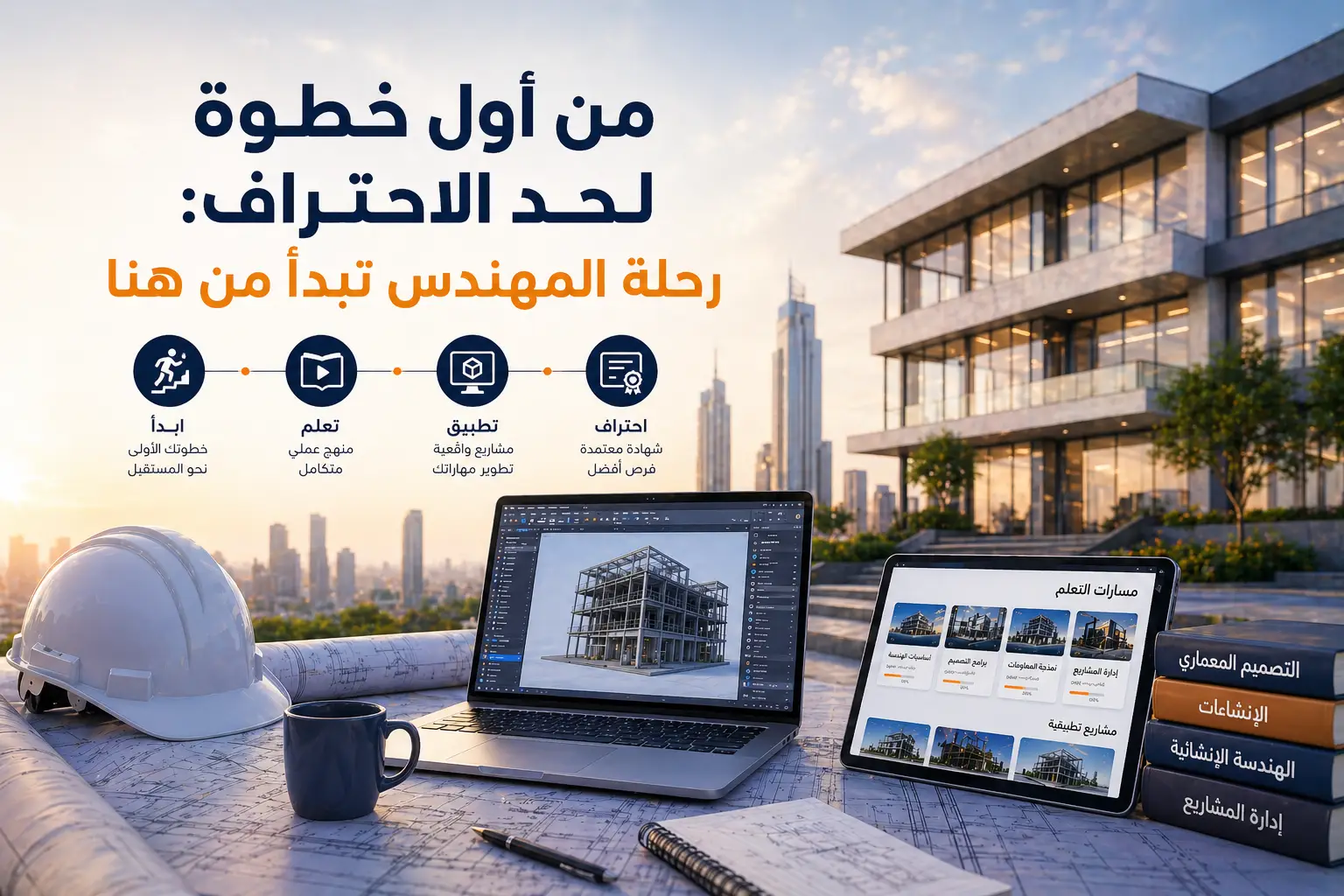 رحلتك الهندسية من البداية حتى الاحتراف تبدأ من هنا